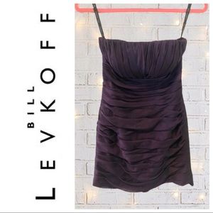 Bill Levkoff Purple Strapless Bodycon Dress - SZ 4